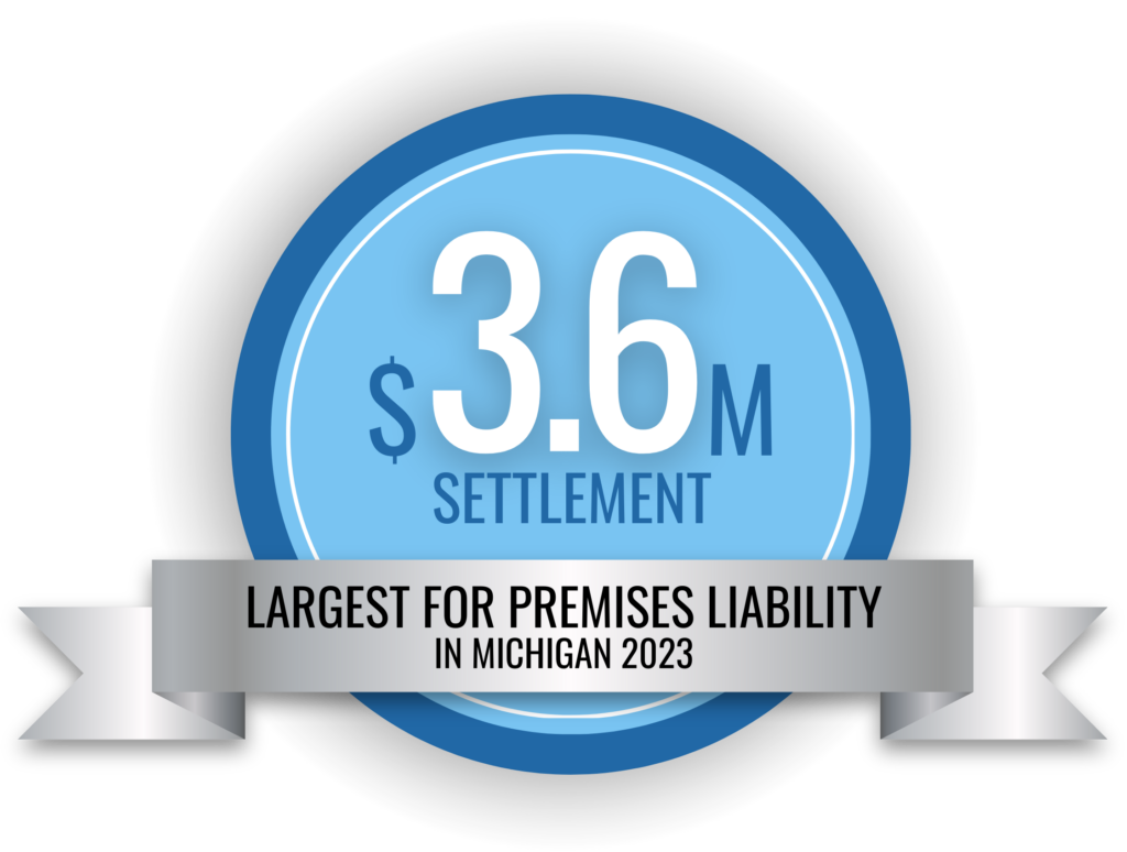 $3.6 million settlement; largest for premises liability in Michigan 2023